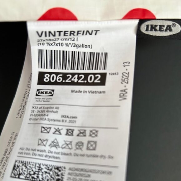 IKEA Vinterfint Heart Tote with matching Knolig Mini Tote Keychain! - Picture 4 of 11